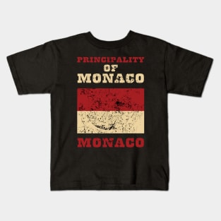 Flag of Monaco Kids T-Shirt